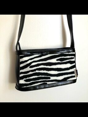 Y2K Retro Zebra Print Handbag
